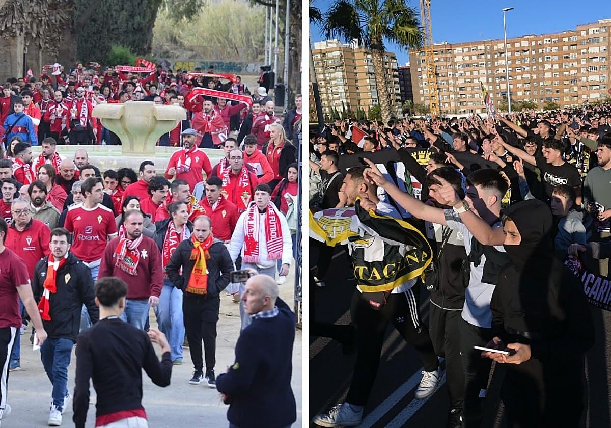 En imágenes, el ambiente en el entorno del Cartagonova