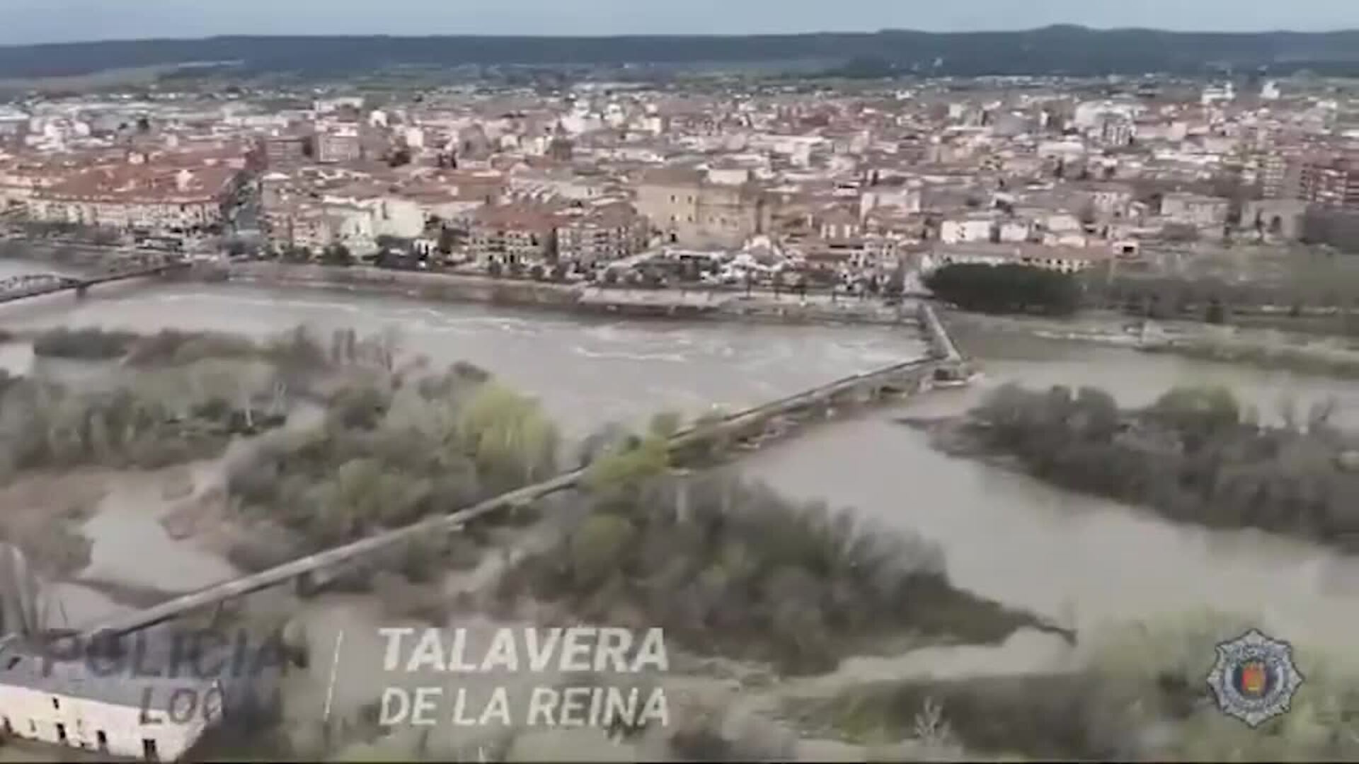 El río Tajo vive una "situación complicada" en Talavera por el caudal de 750m3/s