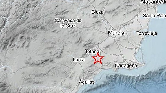 Dos terremotos se dejan sentir durante la madrugada de este miércoles en Totana