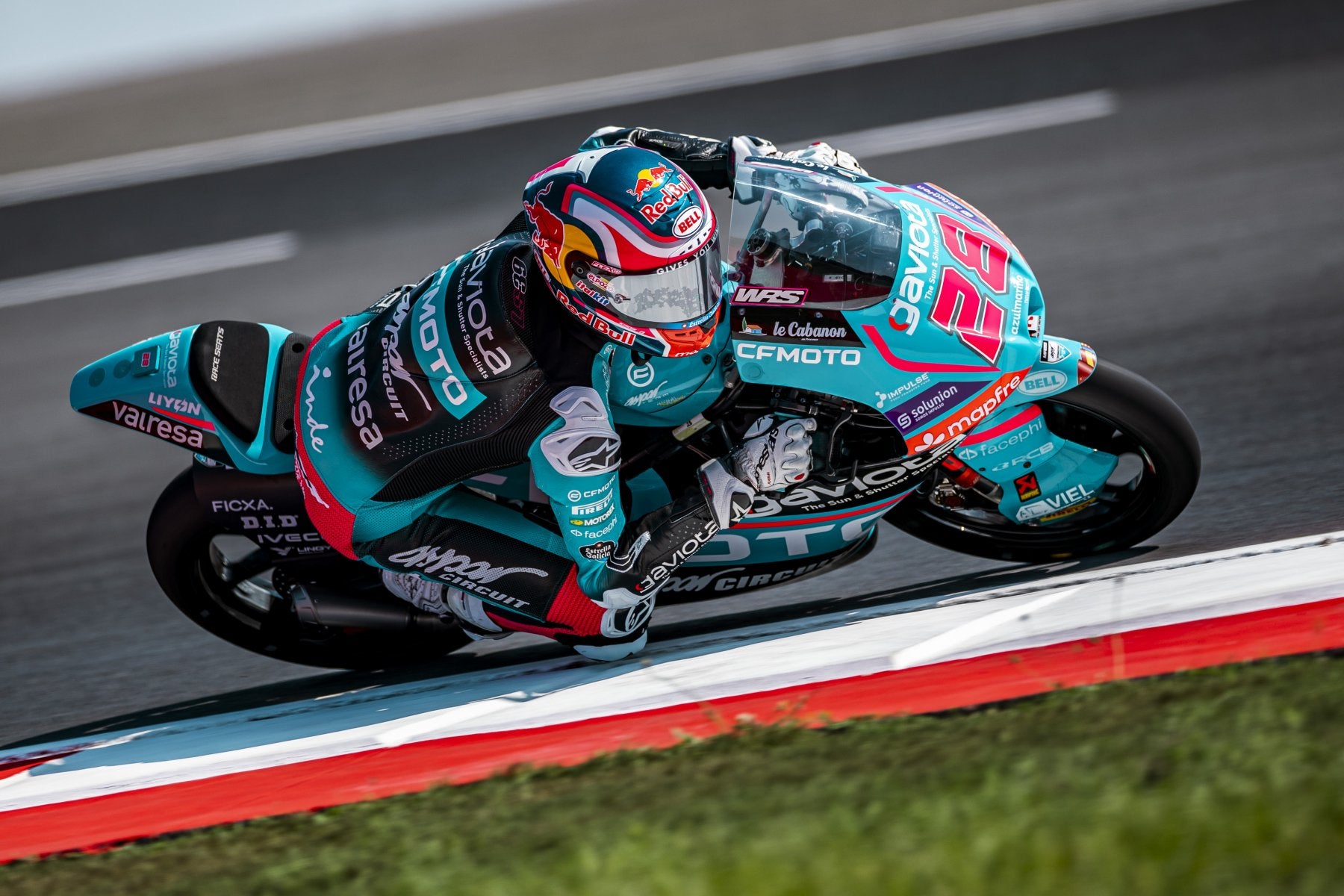 Máximo Quiles, rodando en el circuito de Mandalika.