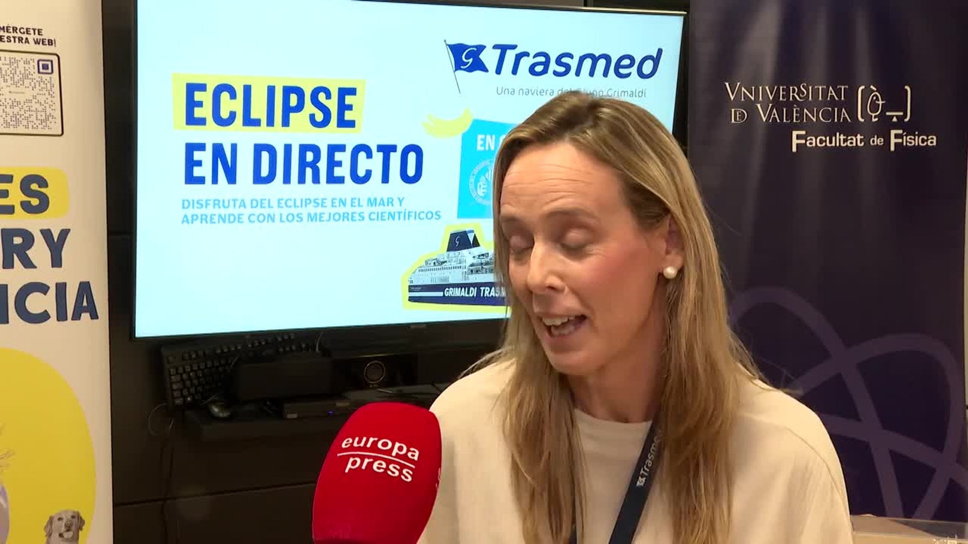 Trasmed y la UV trasladan la experiencia del eclipse a alta mar