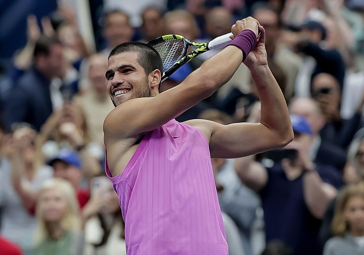 Alcaraz, en el US Open del pasado año.