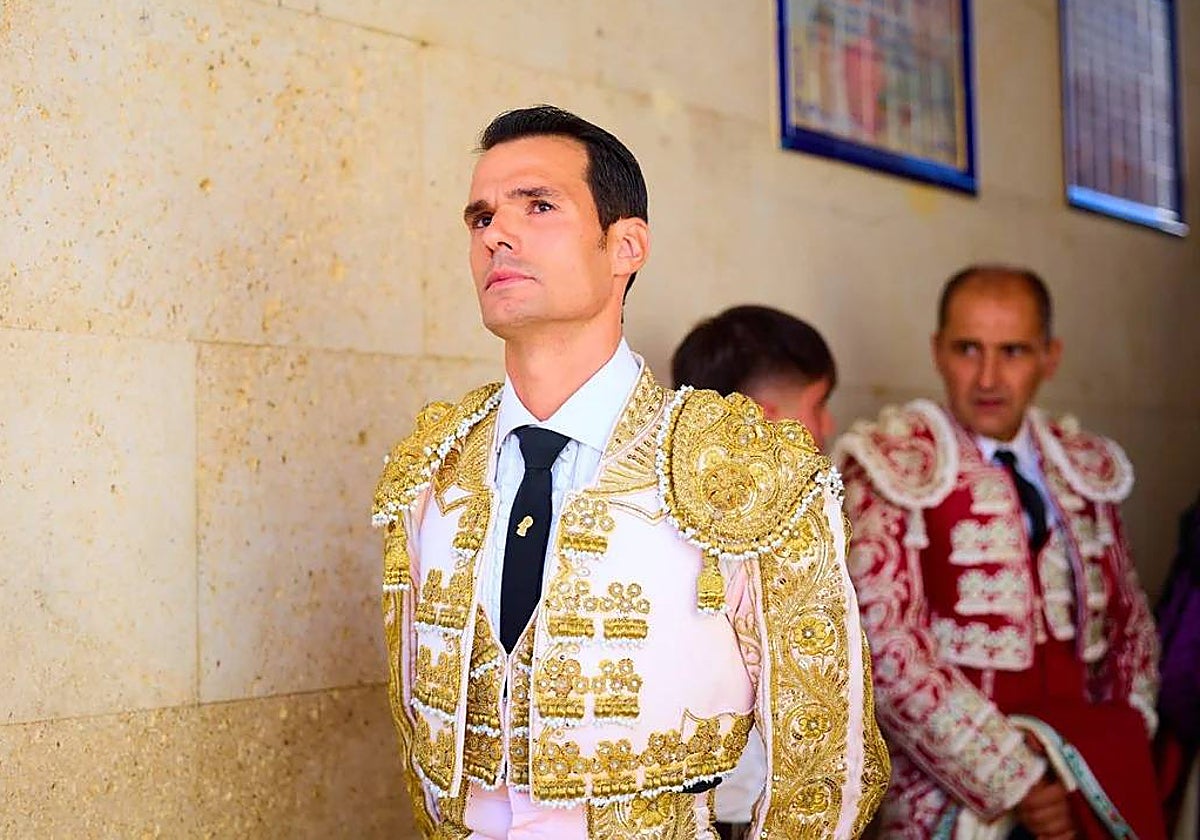 El torero Antonio Puerta, antes de su última actuación en Cehegín.