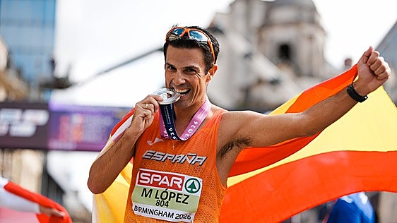 Miguel Ángel López no tiene fin y logra la medalla de plata en el maratón de marcha del Europeo