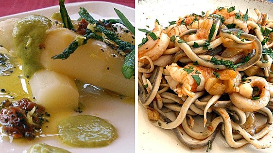Recetas ligeras y sabrosas para el fin de semana: Espárragos en su crema y falsos espaguetis con calamares y gambones