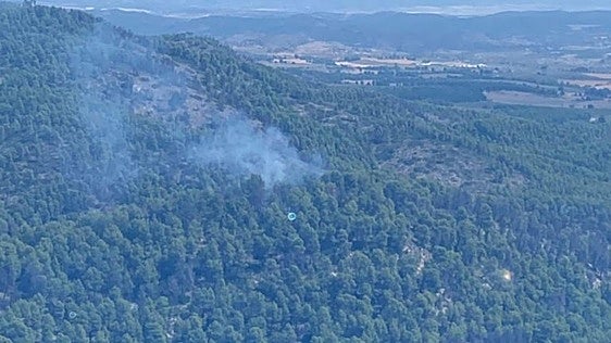 Estabilizado el incendio forestal en la sierra entre Cehegín y Bullas