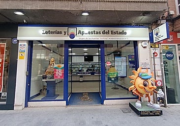 Administración nº1 de Lorca, que vendió el primer premio de la Lotería Nacional.