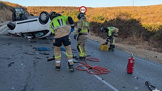 Cinco heridos en un accidente de tráfico con dos vehículos implicados en Águilas