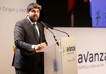 López Miras, este viernes, en su intervención dentro del Foro Avanza de Empresa Familiar.