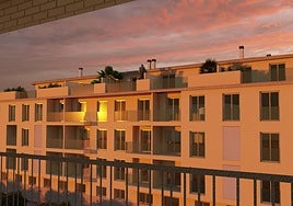 Vista de la nueva promoción de Icono Homely en Patiño, cuya obra está ya al 60% de su construcción.