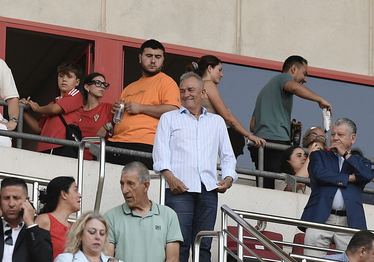 Felipe Moreno, en el palco del Enrique Roca.