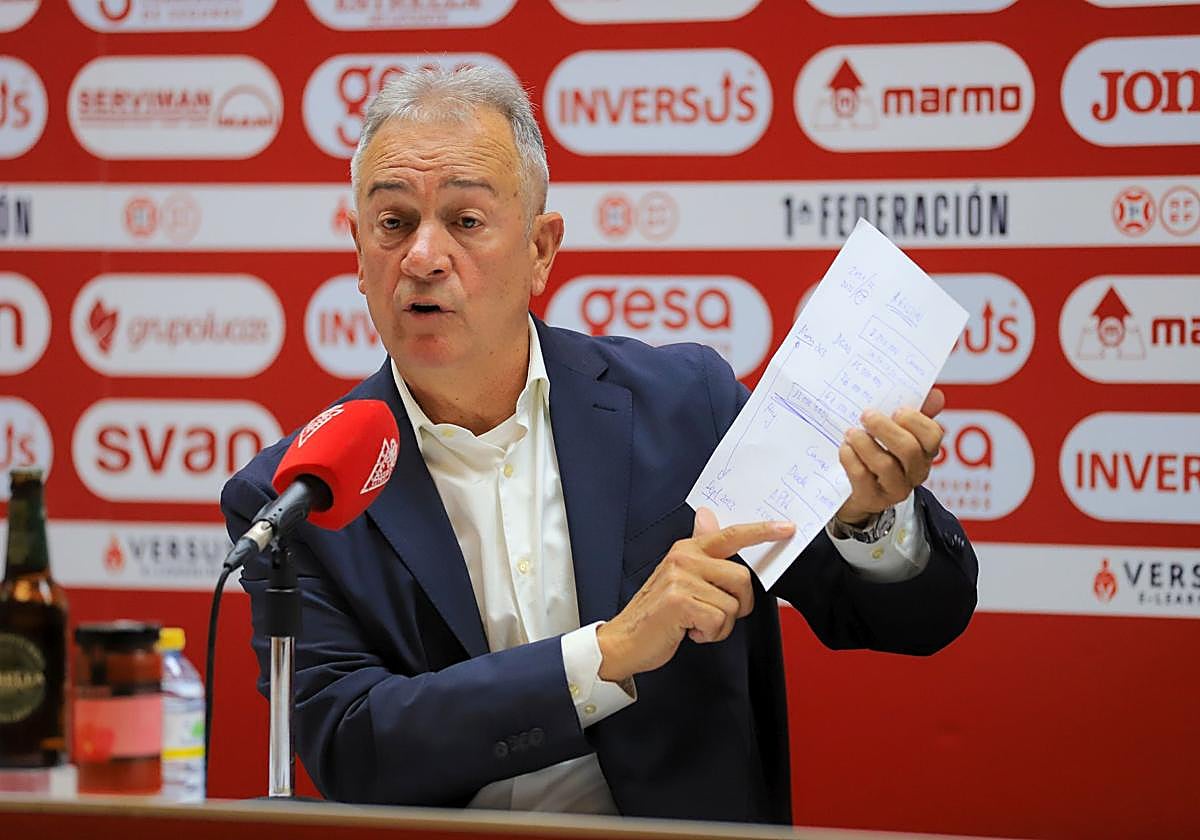 Felipe Moreno, en rueda de prensa.