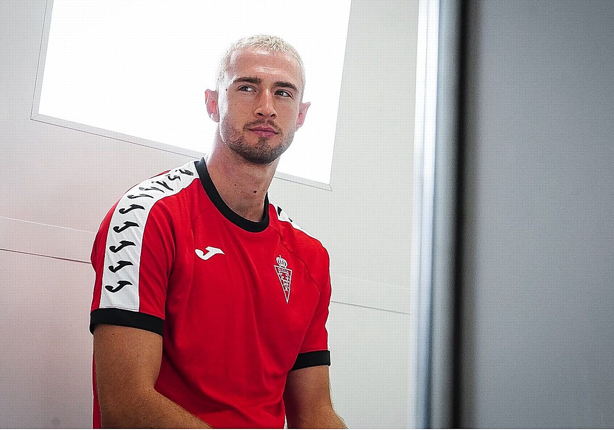 David Flakus, en el reconocimiento médico de este inicio de pretemporada con el Real Murcia.