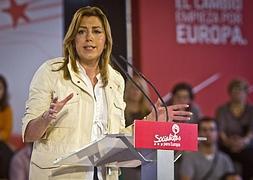 La secretaria general del PSOE de Andalucía y presidente de la Junta, Susana Díaz. / Efe
