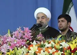 Rohani, en un acto en Teherán. / EFE