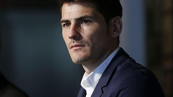 Casillas, en un acto publicitario. 