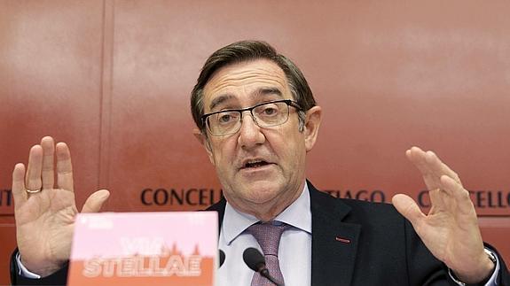 El alcalde de Santiago de Compostela, Ángel Currás. 