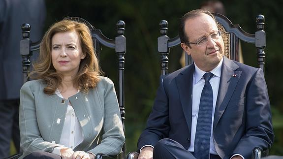 Trierweiler y Hollande.