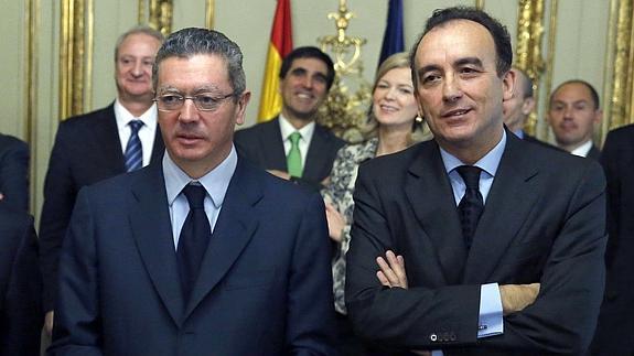 Gallardón y Marchena en una imagen tomada en 2013. 