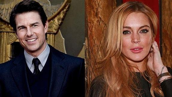 Tom Cruise y Lindsay Lohan. 