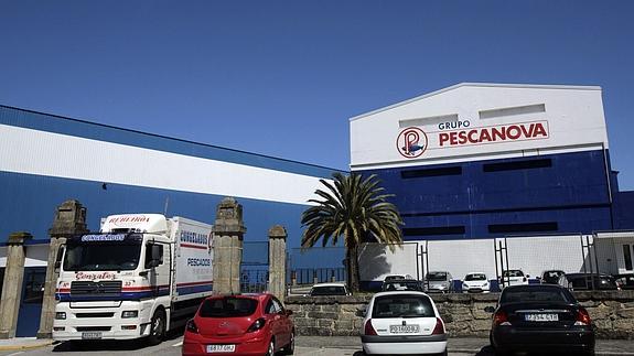 Vista de la factoría de Pescanova en Chapela, Pontevedra 