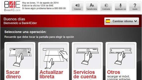 El prototipo de cajero amigable diseñado por el IBV. 