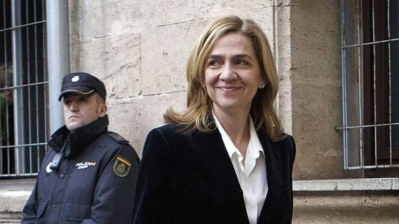 La infanta Cristina. 