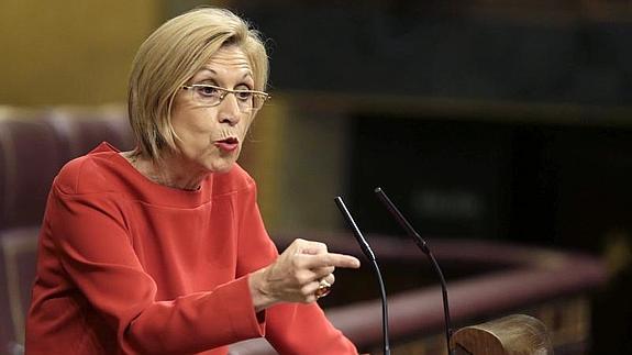 Rosa Díez, en el Congreso.