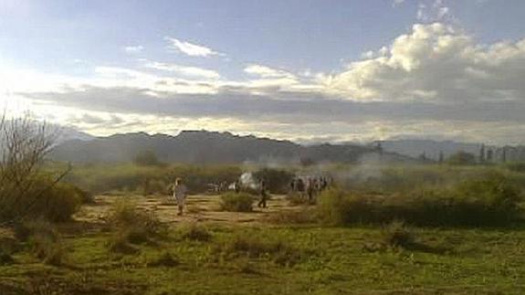 Vista del lugar del accidente 