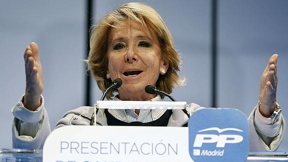 Esperanza Aguirre. 