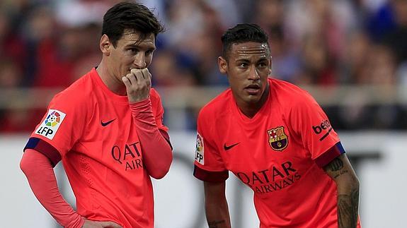 Messi y Neymar. 