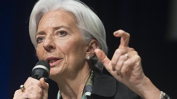 La directora gerente del FMI, Christine Lagarde.