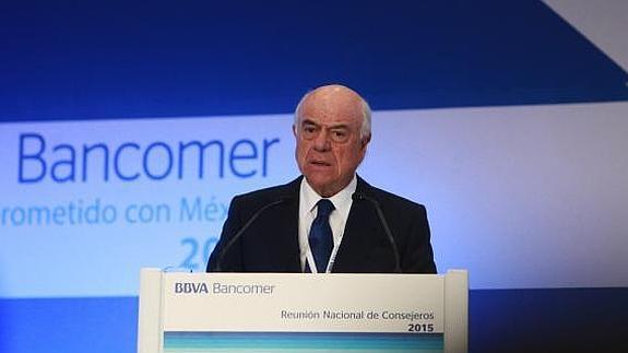 El presidente del grupo bancario español BBVA, Francisco González. 