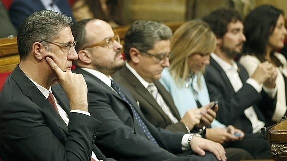 El líder del PP en el Parlament de Cataluña, Xavier García Albiol. 