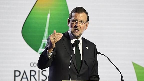 El presidente del Gobierno, Mariano Rajoy, en la cumbre de París.