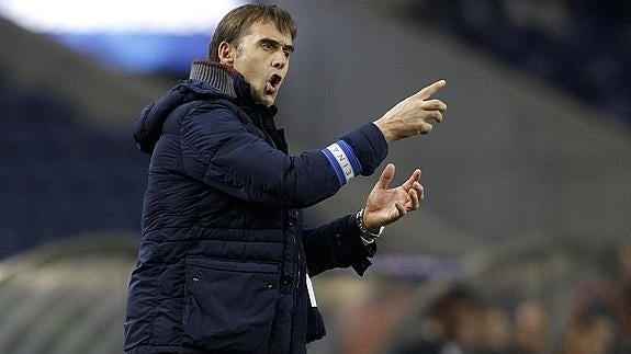 Lopetegui en un partido con el Oporto. 