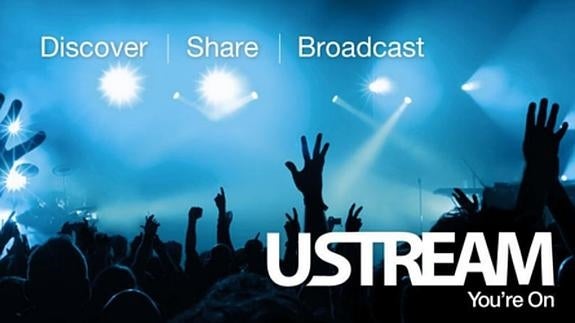 Plataforma de vídeos en directo Ustream.