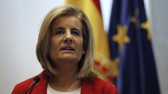 La ministra de Empleo en funciones, Fátima Báñez.