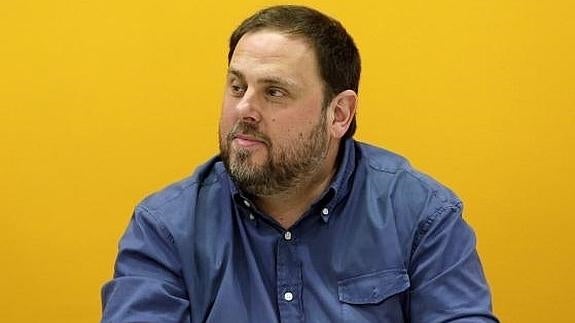 El presidente de Esquerra Republicana, Oriol Junqueras. 