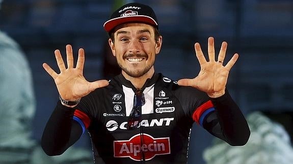 Degenkolb, durante la presentación de la Vuelta a España. 