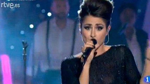 Barei durante su actuación en 'Objetivo Eurovisión'.