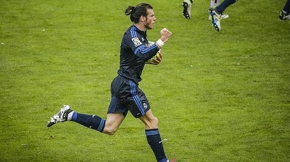 Gareth Bale celebra uno de sus goles. EFE