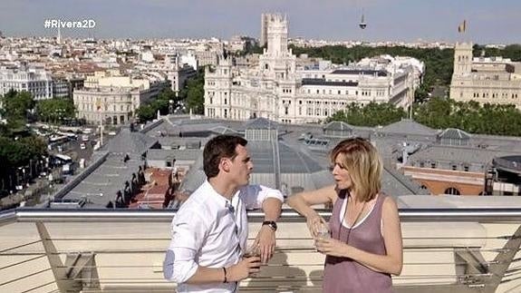 Albert Rivera y Susana Griso, durante un momento del programa.