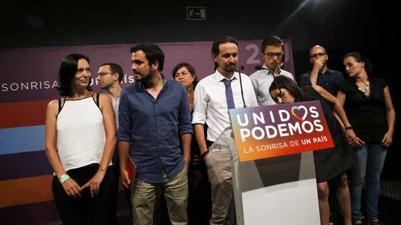 Decepción entre los miembros de Unidos Podemos.