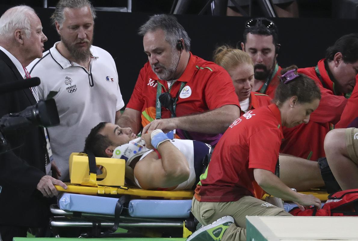 Samir Ait Said, al ser trasladado al hospital