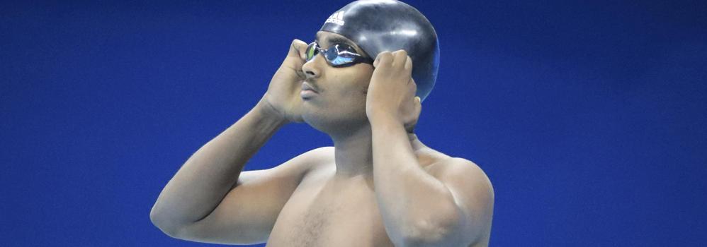 Robel Kiros Habte, durante la competición. 