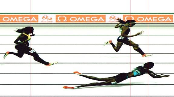 Shaunae Miller, campeona olímpica bahameña. 