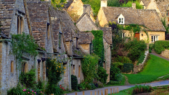 Bibury, pueblo considerado de los más bonitos de la zona.