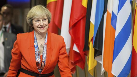 Theresa May en la cumbre europea