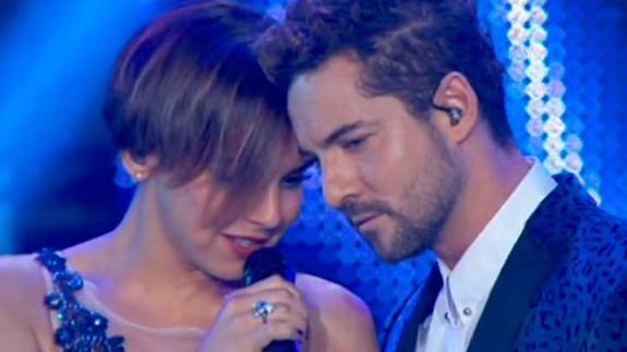 Chenoa y Bisbal, en el concierto de 'OT, el reencuentro'.